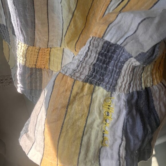 Billabong Womens Striped Tank Tube Top Removable Straps Snap Buttons - Picture 4 of 5